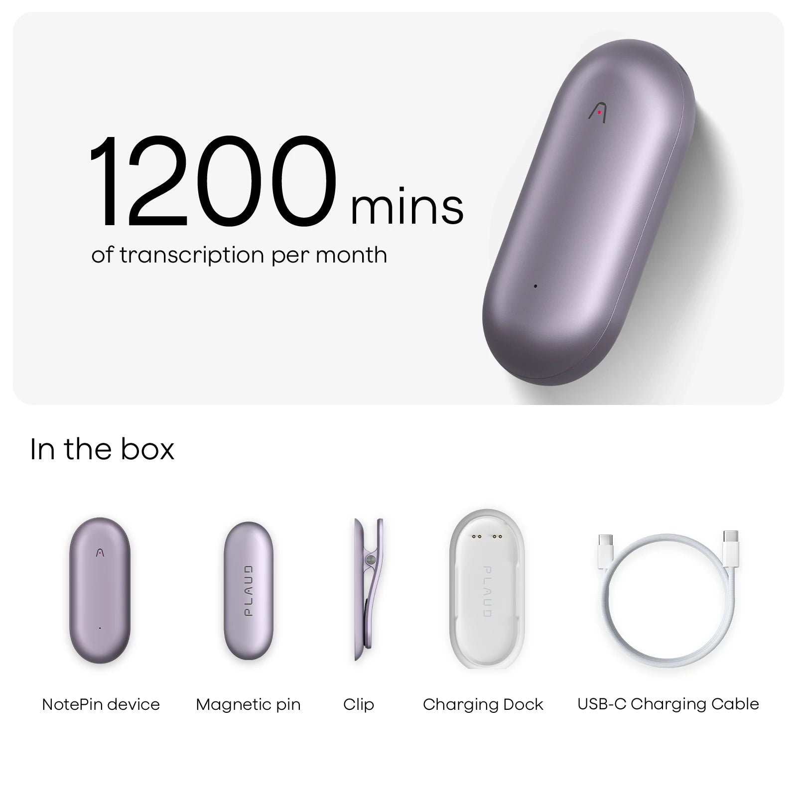 Plaud NotePin & AI Annual Pro Plan