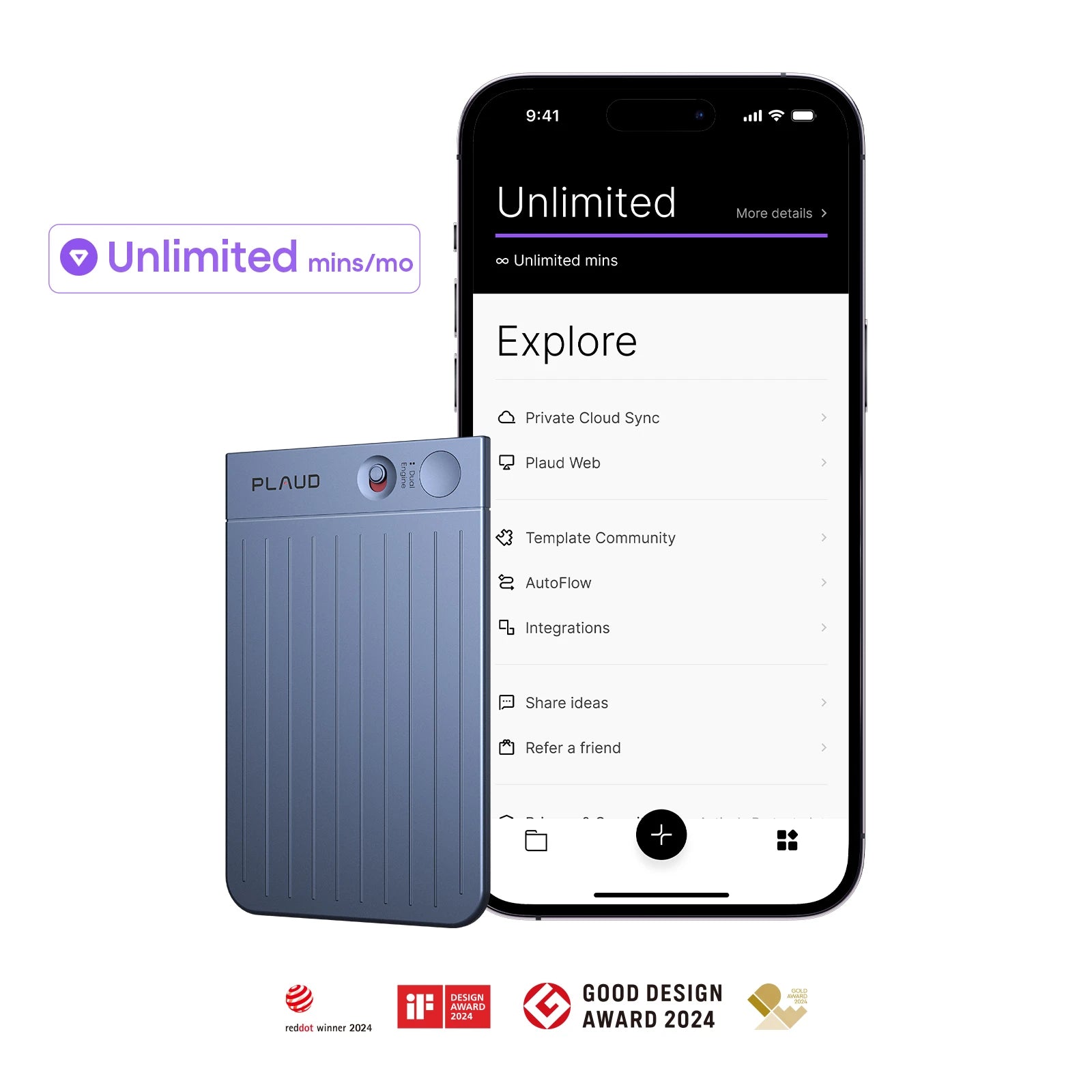 Plaud Note & AI Annual Unlimited Plan